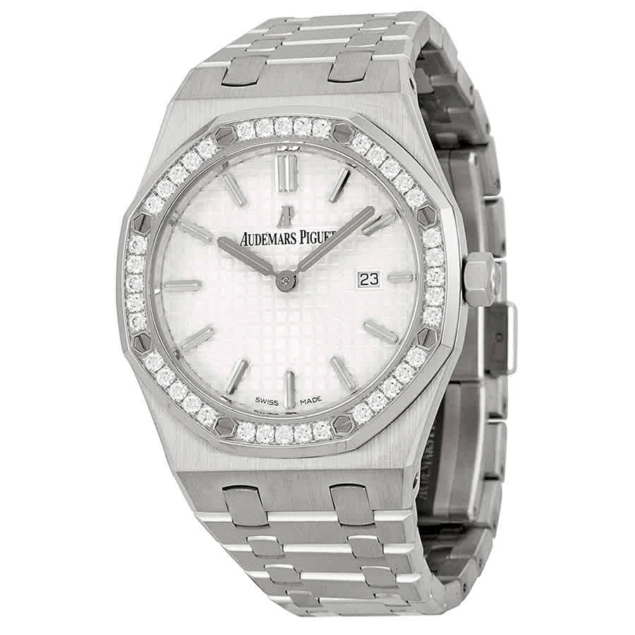 Audemars Piguet Royal Oak Diamond Silver Dial Stainless Steel Ladies Watch 67651ST.ZZ.1261ST.01