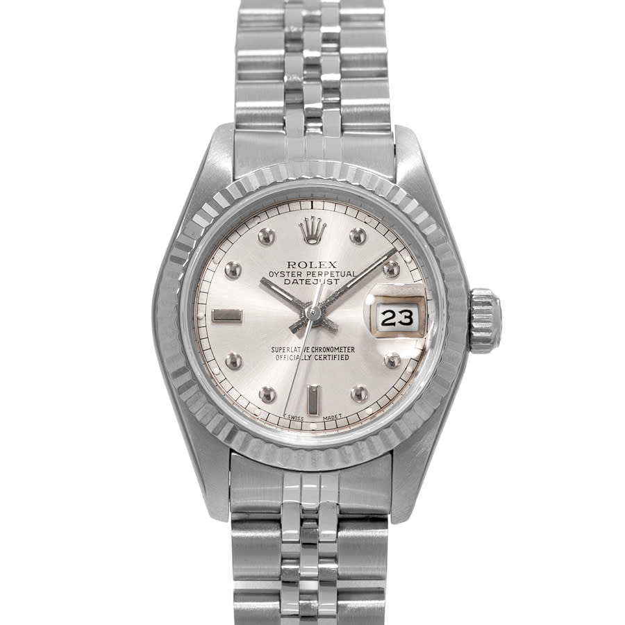 Preowned Rolex Datejust 26 Automatic Chronometer Silver Dial Mens Watch 69174 SSJ
