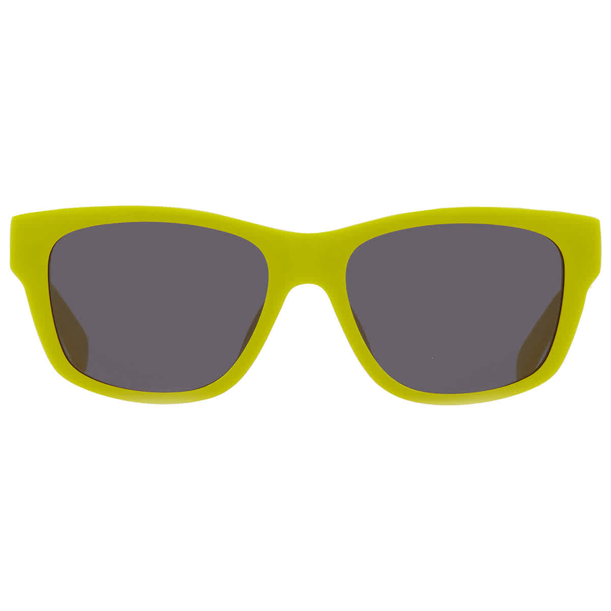 Celine CL40249U 39A MONOCHROMS BRAND NEW Sunglasses Neon Yellow Smoke Unisex Celine MONOCHROMS 55mm Square Shiny Turquoise Smoke Green  main image 4