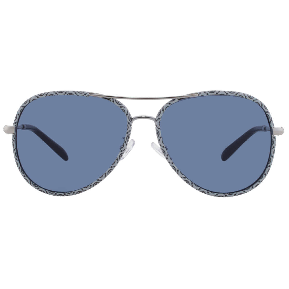 Tory Burch Woman Sunglass TY6114 -  Frame color: Silver, Lens color: Navy Blue