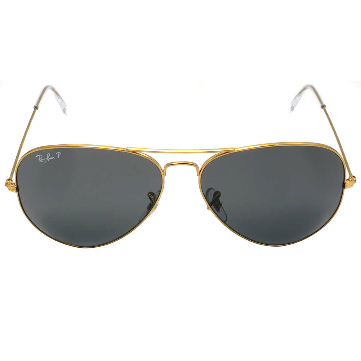 Ray-Ban Unisex Sunglass Aviator Classic -  Frame color: Gold, Lens color: Black Polarized