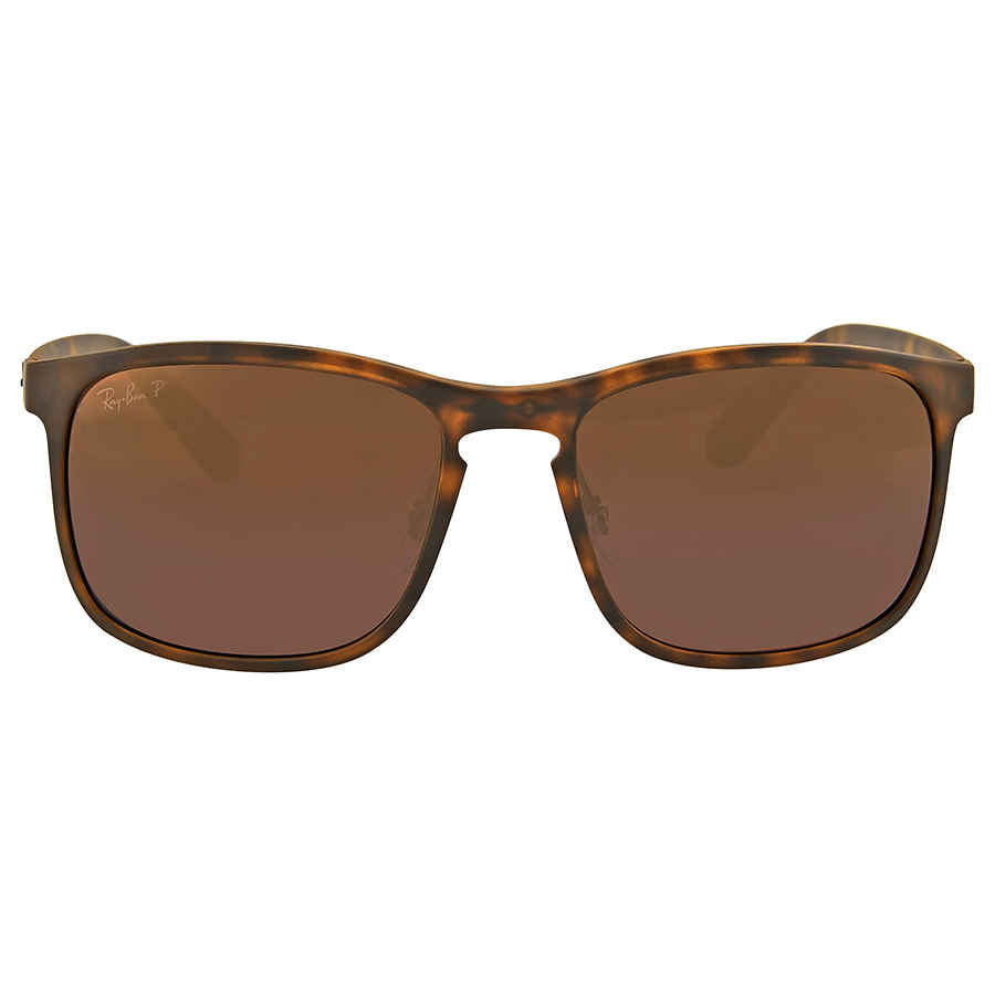 Ray-Ban Man Sunglass RB4264 Polarized+ Lenses - Frame color: Havana, Lens color: Purple Polarized+