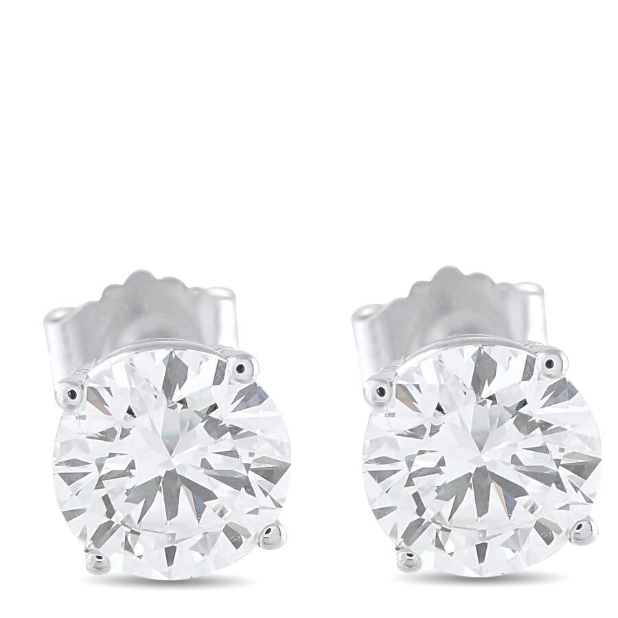 Pre-Owned LB Exclusive 14K White Gold 1.85ct Lab Grown Diamond Stud Earrings LG02 091125