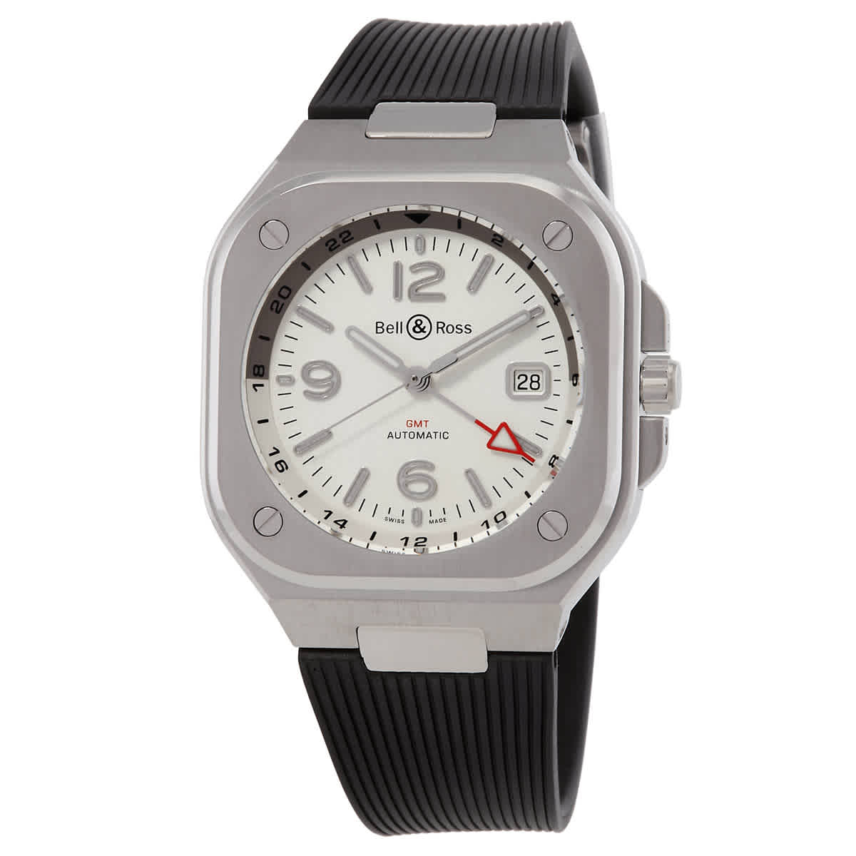 Bell and Ross BR 05 Automatic Silver Dial Mens Watch BR05G-SI-STSRB 4255$