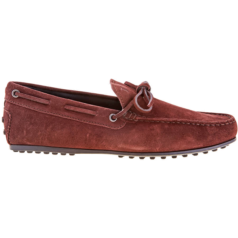 dark red loafers