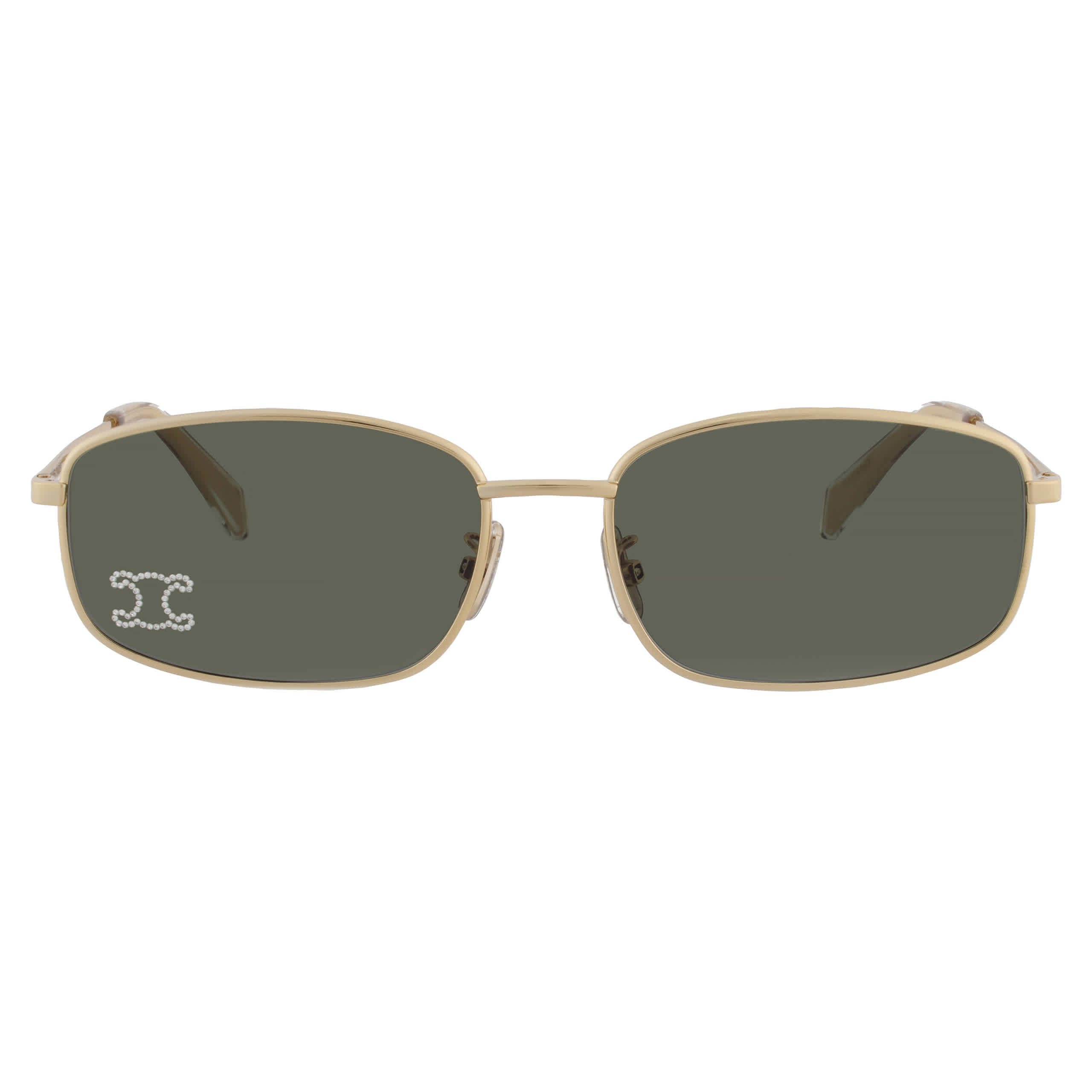Celine Woman Sunglass Triomphe CL40285U -  Frame color: Gold, Lens color: Green