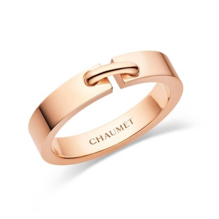 Chaumet 18k Rose Gold Liens Evidence Wedding Ring Size 48 948$
