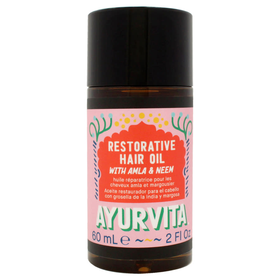AyurVita Restorative Hair Oil with Amla and Neem 2 oz Hair Care 850026152081