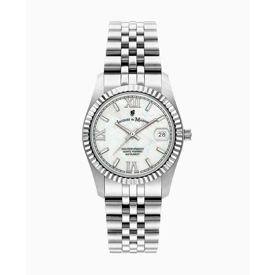 Jacques Du Manoir Inspiration Roman Mother of Pearl Dial Ladies Watch JWL01301