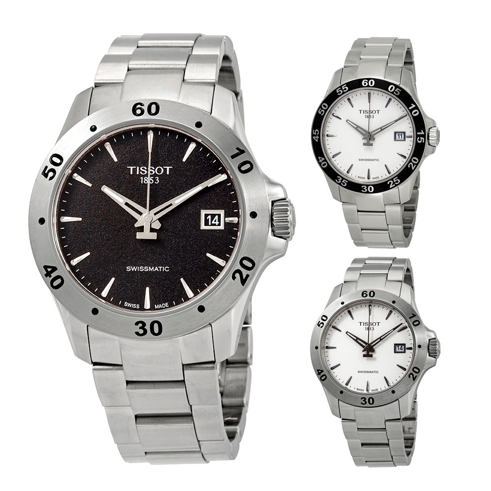 tissot v8 automatic black dial men's watch