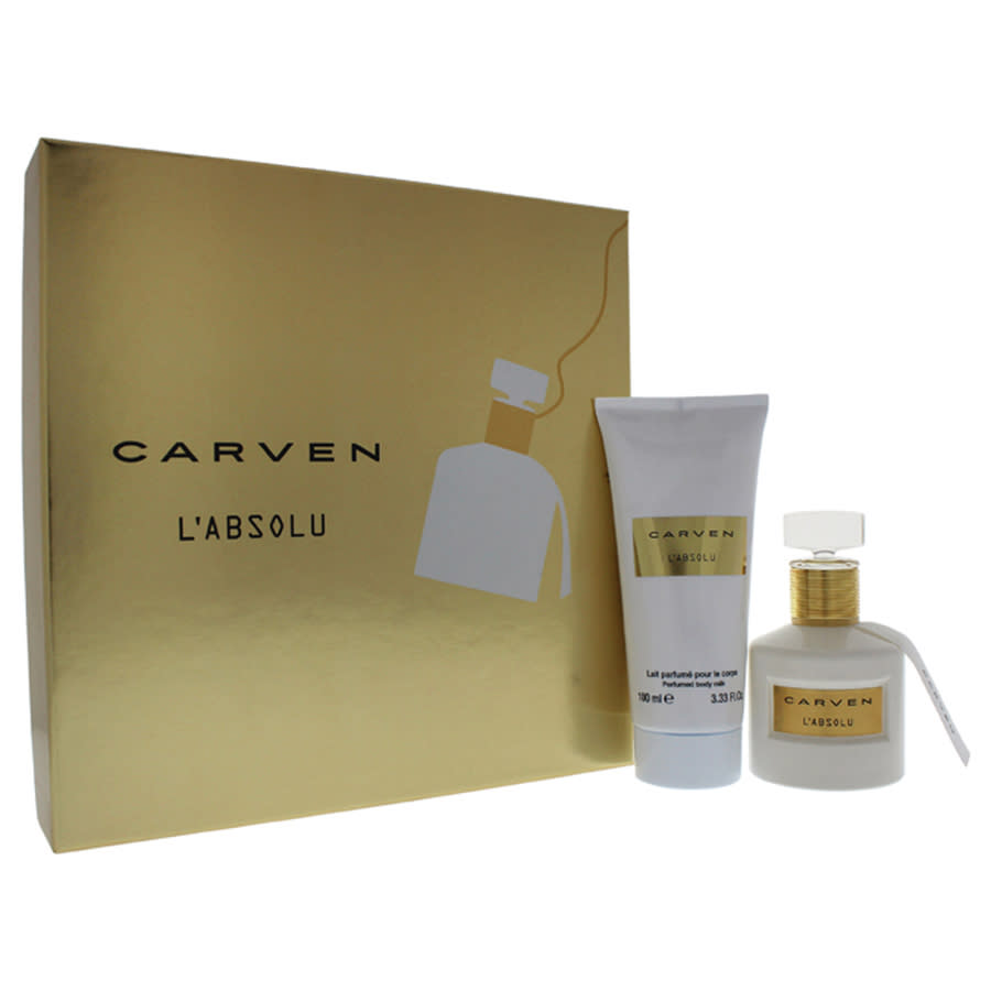 LAbsolu by Carven for Women - 2 Pc Gift Set 1.66oz EDP Spray, 3.33oz Perfume Body Milk