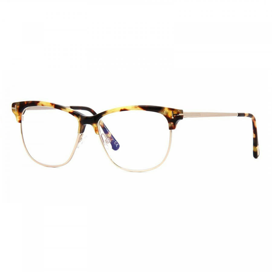 Tom Ford Ladies Brown Square Eyeglass Frames TF5546-B 056