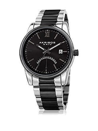 Akribos XXIV Black Dial Two-tone Mens Watch AK962TTB 81$