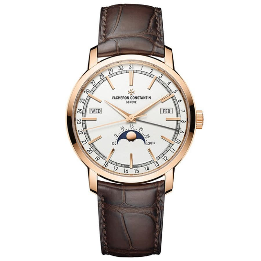 Vacheron Constantin Traditionnelle Complete Calender Automatic Silver Dial Mens Watch 4010T000R-B344 42000$