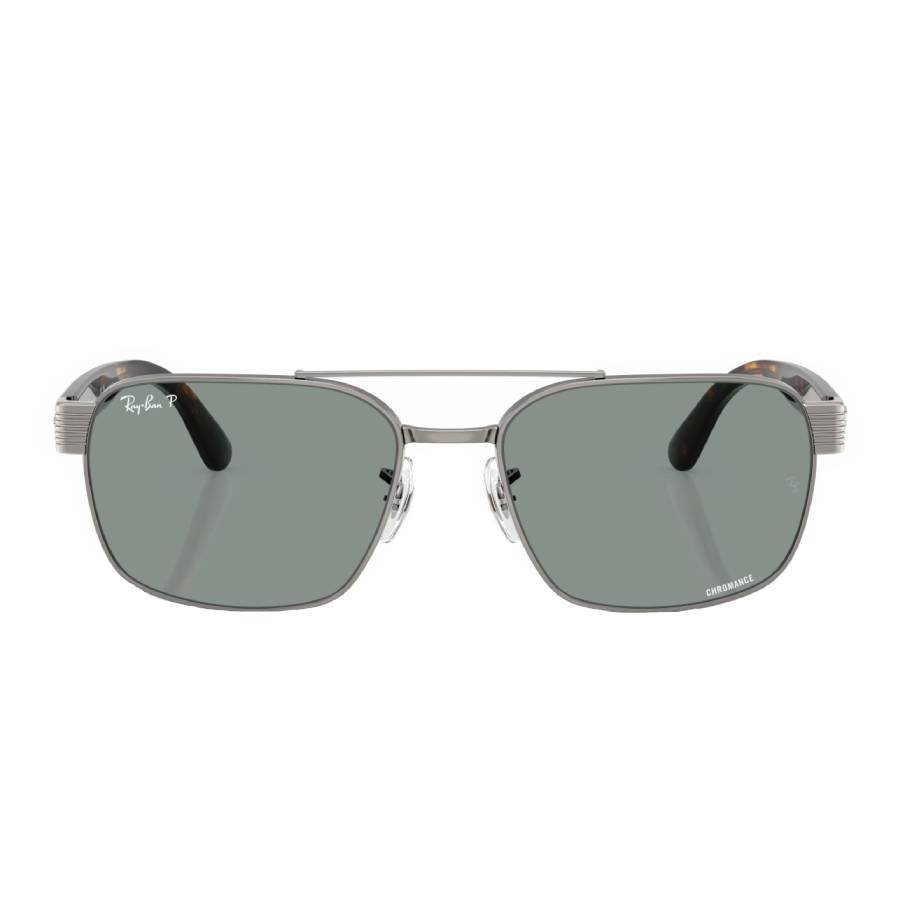 Ray-Ban Unisex Sunglass RB3751 Polarized+ Lenses -  Frame color: Gunmetal, Lens color: Polarized+ Light Blue