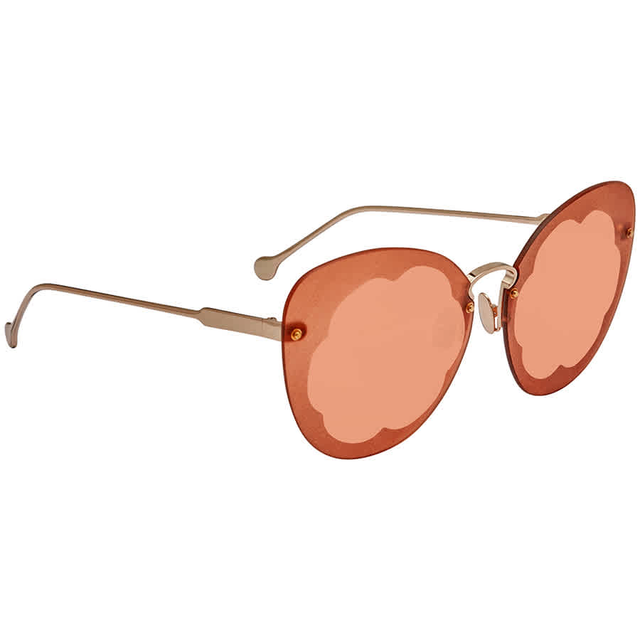 Salvatore Ferragamo Pumpkin Butterfly Ladies Sunglasses Sf178s Fiore 719 63 886895339117 Ebay