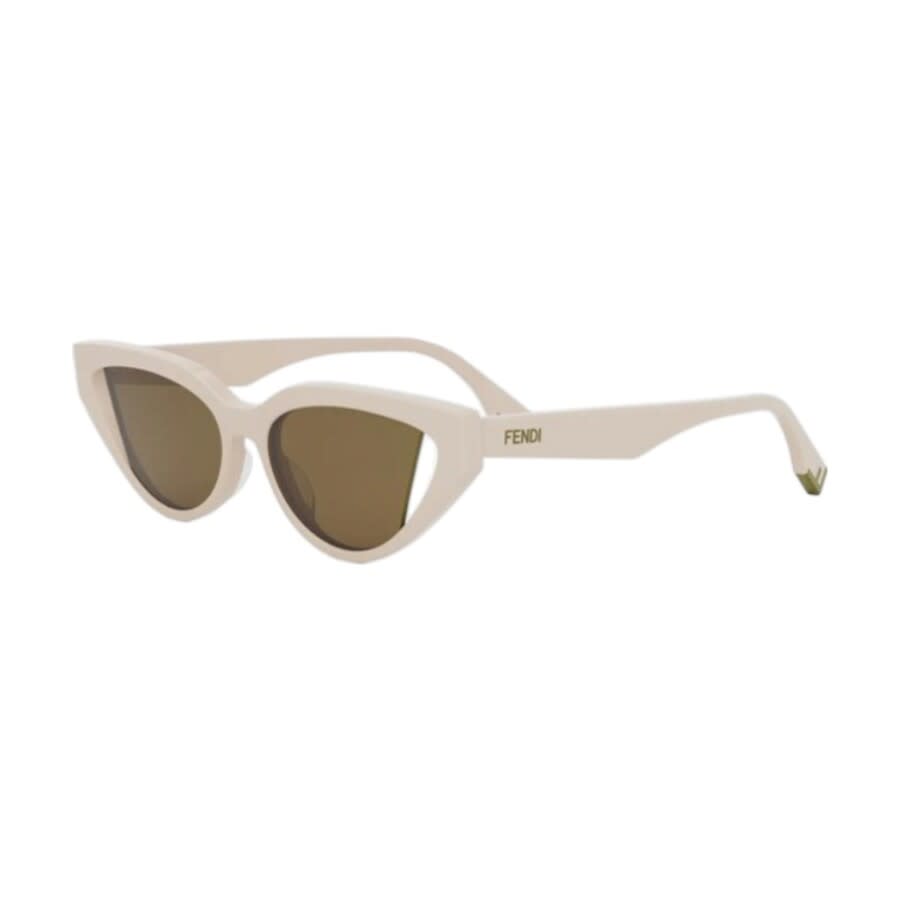 Fendi Ladies Black Cat Eye Sunglasses FE40009I 57J