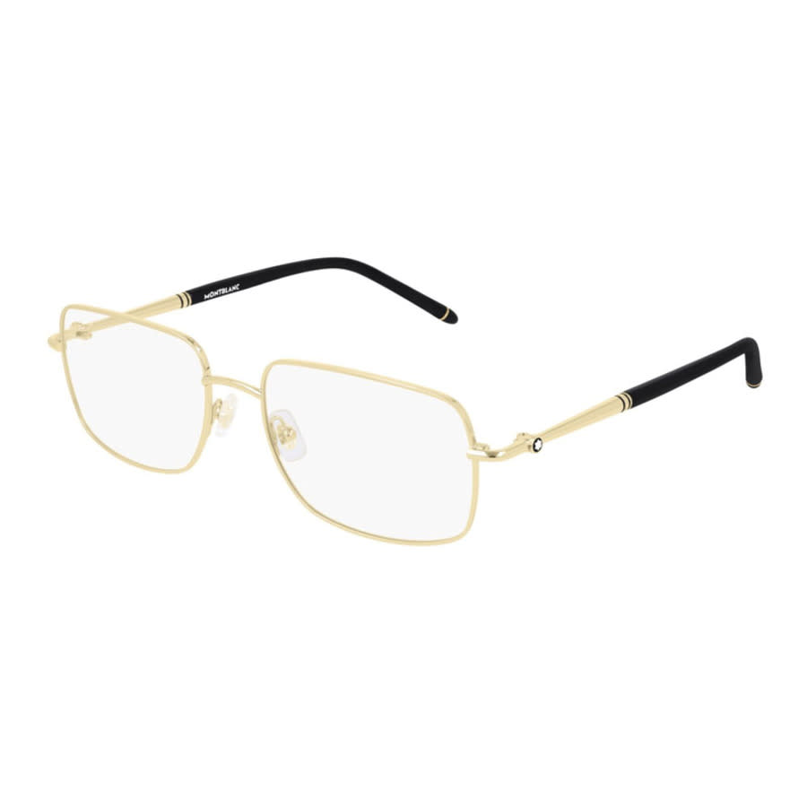 Montblanc Mens Black Square Eyeglass Frames MB0072O 003