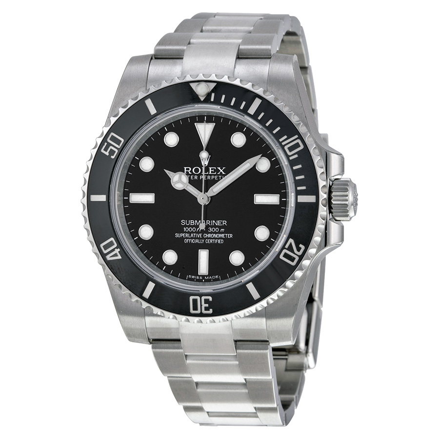 Preowned Rolex Submariner Black Dial Mens Watch 114060