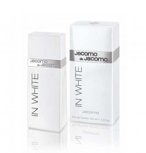 Jacomo Mens In White EDT Spray 3.4 oz Fragrances 3392865074171