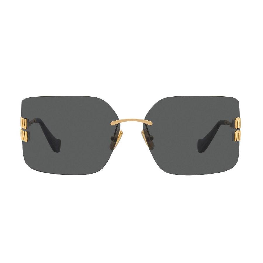 Miu Miu Woman Sunglass MU 54YS - Frame color: Gold, Lens color: Dark Grey
