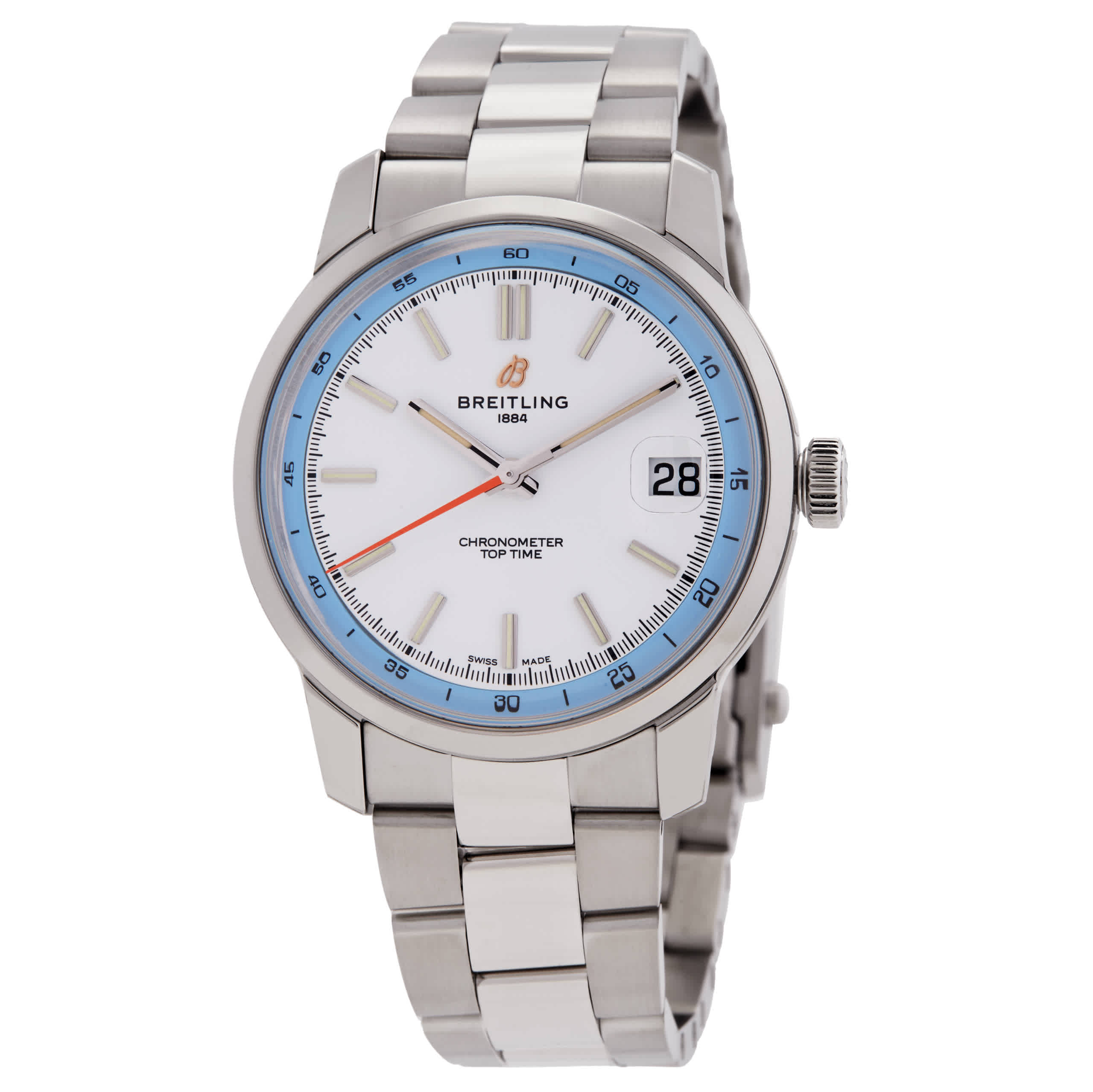 Breitling Top Time B31 Hand Wind Chronometer Mens Watch AB3113281A1A1 4250$