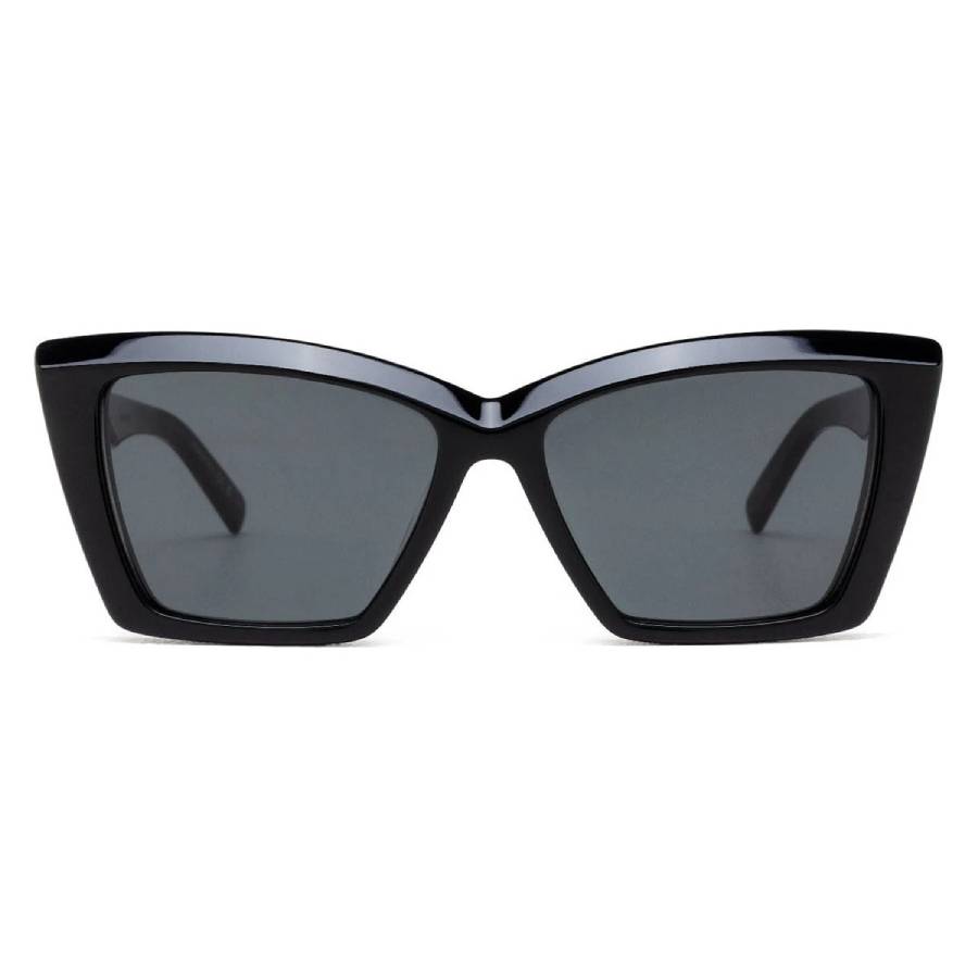 Saint Laurent SL 657/F Asian Fit 001 Women’s Sunglasses Black Size 55 - Free RX Lenses  - Free RX Lenses