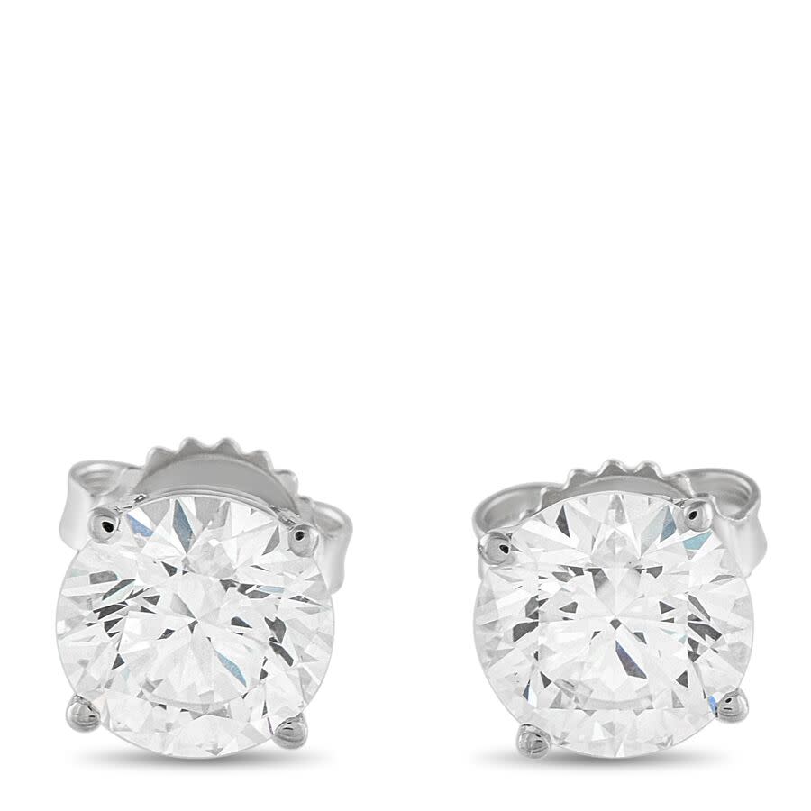 LB Exclusive 14K White Gold 3.50ct Lab Grown Diamond Stud Earrings LG07 091125