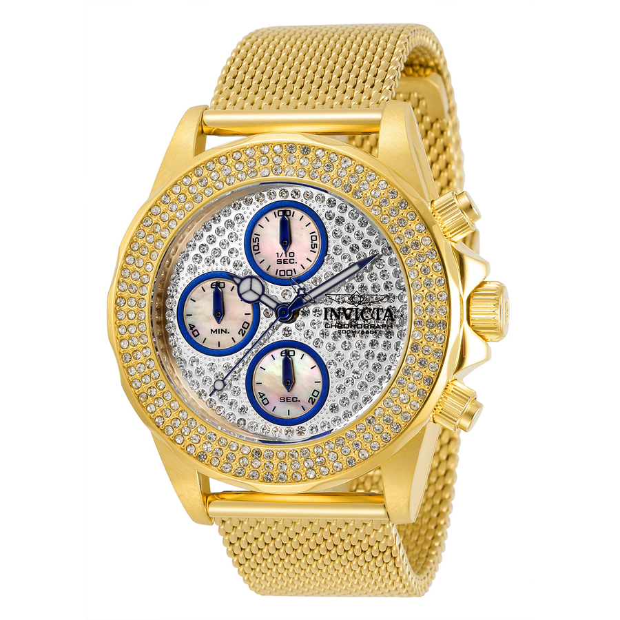 Женские кварцевые часы Invicta Pro Diver с хронографом и кристаллами 32935
