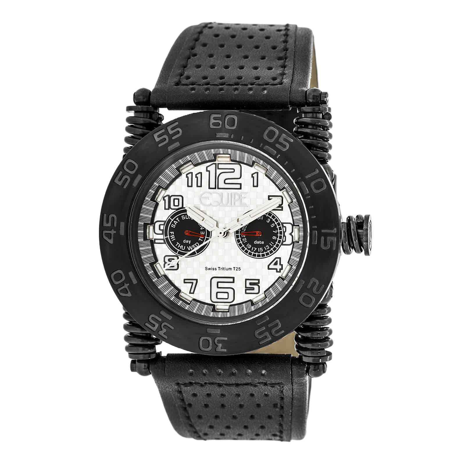 Equipe Tritium Coil White Dial Mens Watch ET105
