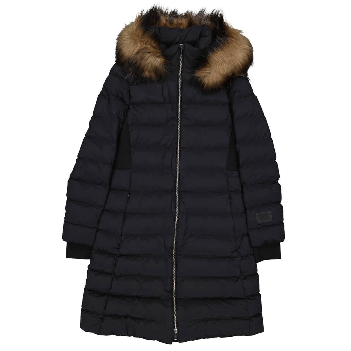 Burberry Newbridge Black Hooded Puffer Coat With Detachable Faux Fur ...