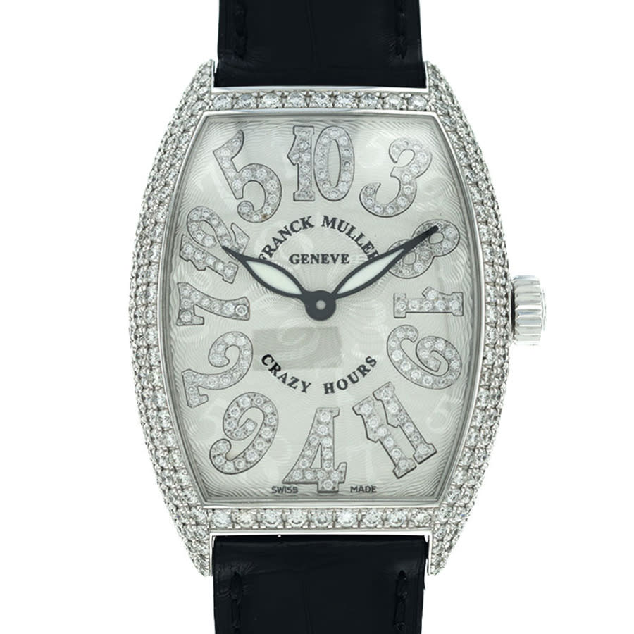 Franck Muller Cintree Curvex Crazy Hours Automatic Diamond White Dial Mens Watch 7880 CH NBR D6 CD 16650$