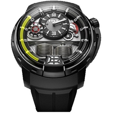 HYT H1 Titanium DLC Black Dial Mens Watch 148-DL-21-GF-RU
