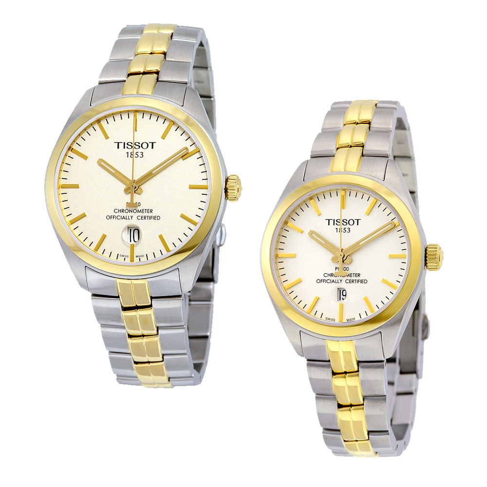 tissot pr100 two tone