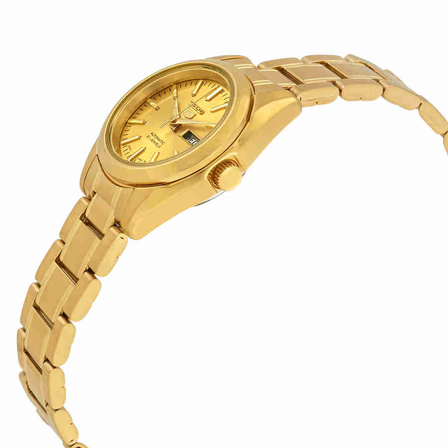 Seiko - Seiko Series 5 Automatic Gold Dial Ladies Watch SYMK20