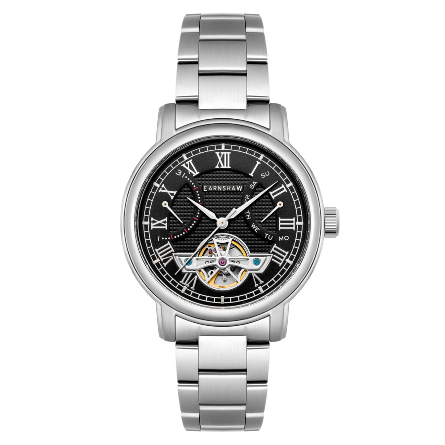 Thomas Earnshaw Longcase Black Dial Mens Watch ES-8169-11 169$