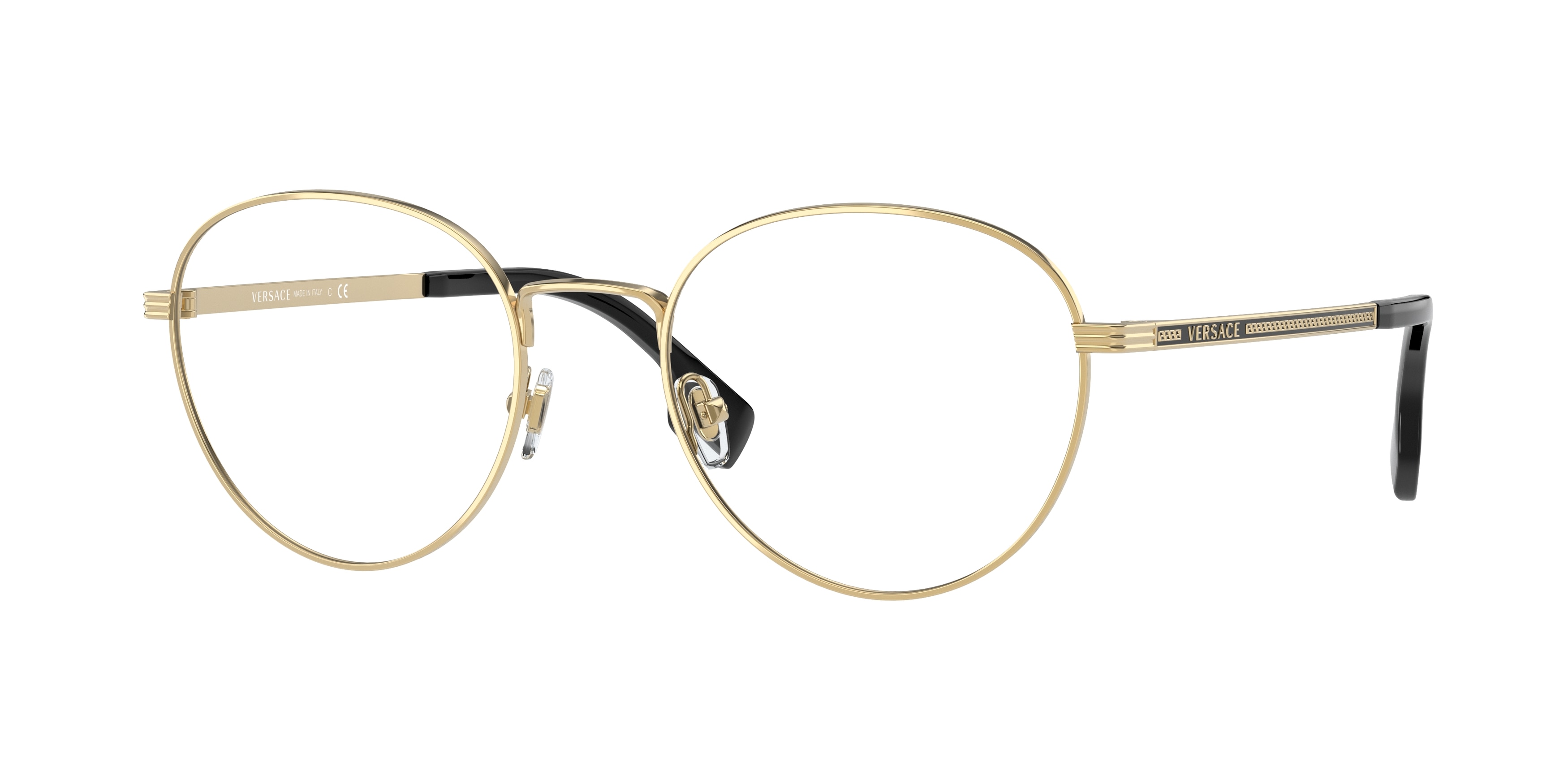 Versace Demo Round Mens Eyeglasses VE1279 1002 53 140$
