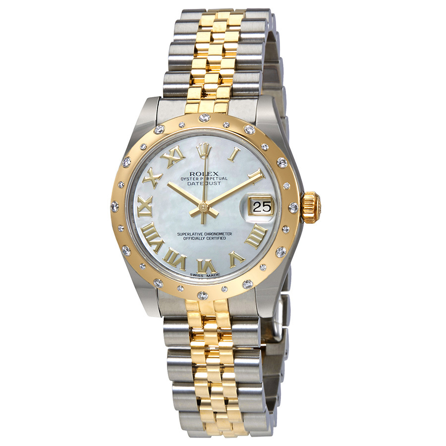 Preowned Rolex Datejust Lady 31 Diamond Mother of Pearl Dial Ladies Watch 178343MRJ