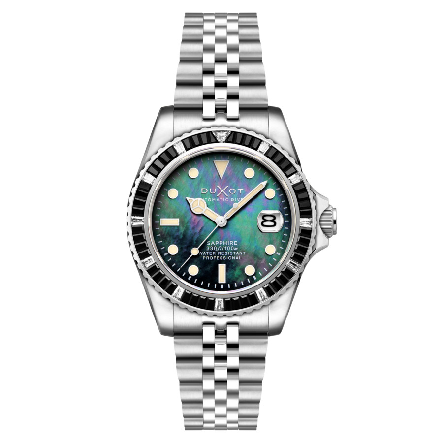 Duxot Atlantica 40 Rainbow Automatic Black Dial Mens Watch DX-2077-11