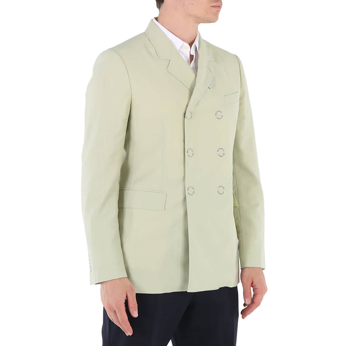 Burberry Matcha Slim Fit Press-stud Tailored Jacket