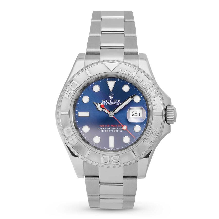 Preowned Rolex YachtMaster Automatic Chronometer Blue Dial Mens Watch 126622 BLSO