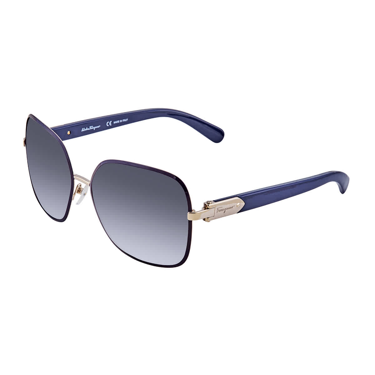 Salvatore Ferragamo Blue Gradient Oval Unisex Sunglasses SF150S 727 59
