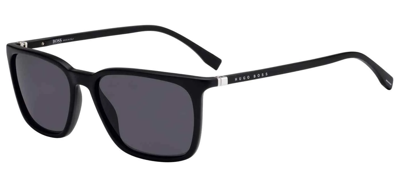 Hugo Boss Polarized Grey Square Mens Sunglasses BOSS 0959/S/IT 0003/M9 56