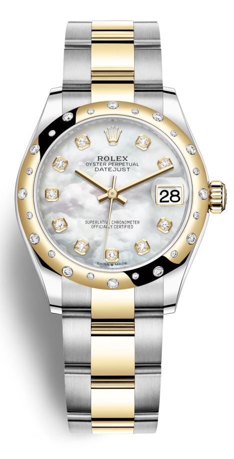 Rolex Datejust 31 Mother of Pearl Diamond Dial Automatic Ladies Steel and 18kt Yellow Gold Oyster Watch 278343DGYDO