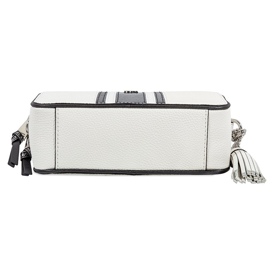 camera bag black leather