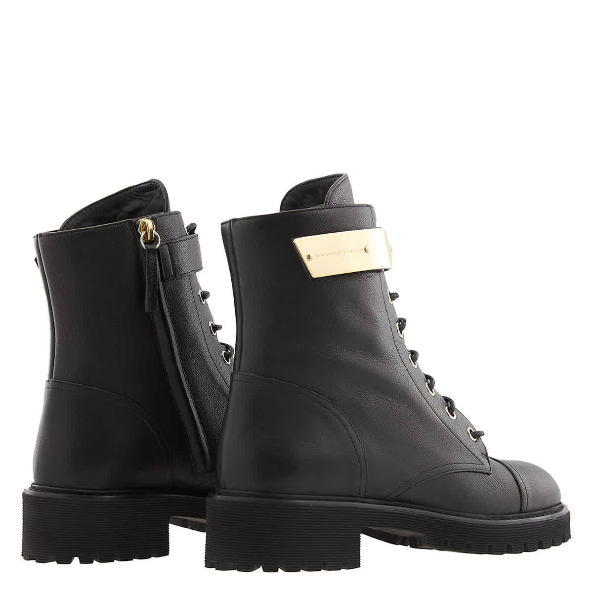 Giuseppe zanotti deals leather combat boots