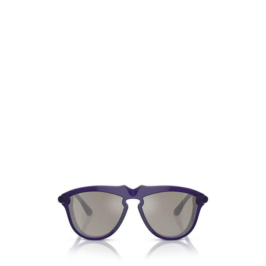 Burberry Man Sunglass BE4417U - Frame color: Violet, Lens color: Light Grey Mirror Silver