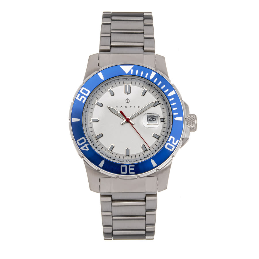 Nautis Admiralty Pro 200 Quartz White Dial Mens Watch GL2008-D