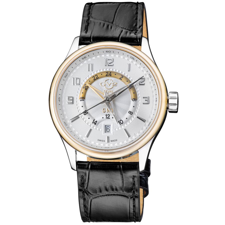 GV2 by Gevril Giromondo Quartz White Dial Mens Watch 42307