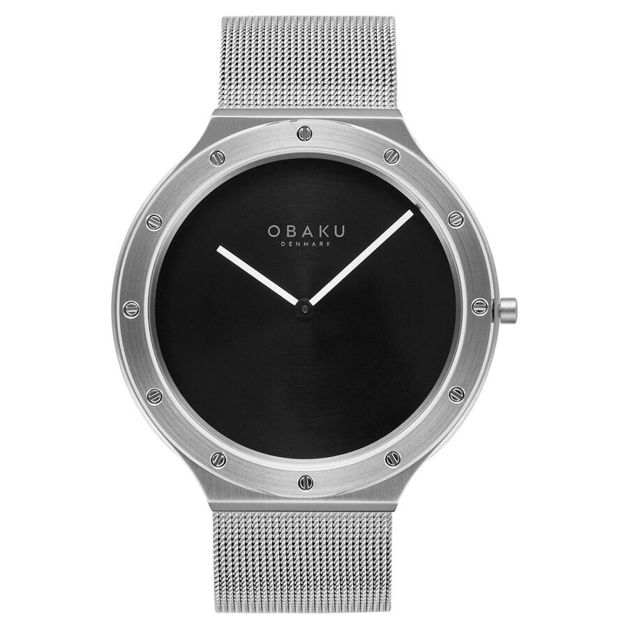 Obaku Onyx Quartz Black Dial Mens Watch V285GXCBMC 89$